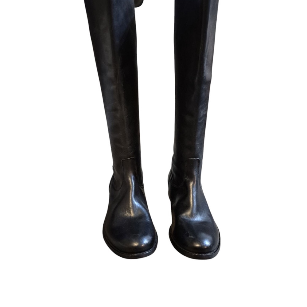 Black FRYE boots size 6 B style 3471368 Melissa Button back zipper - Picture 5 of 6